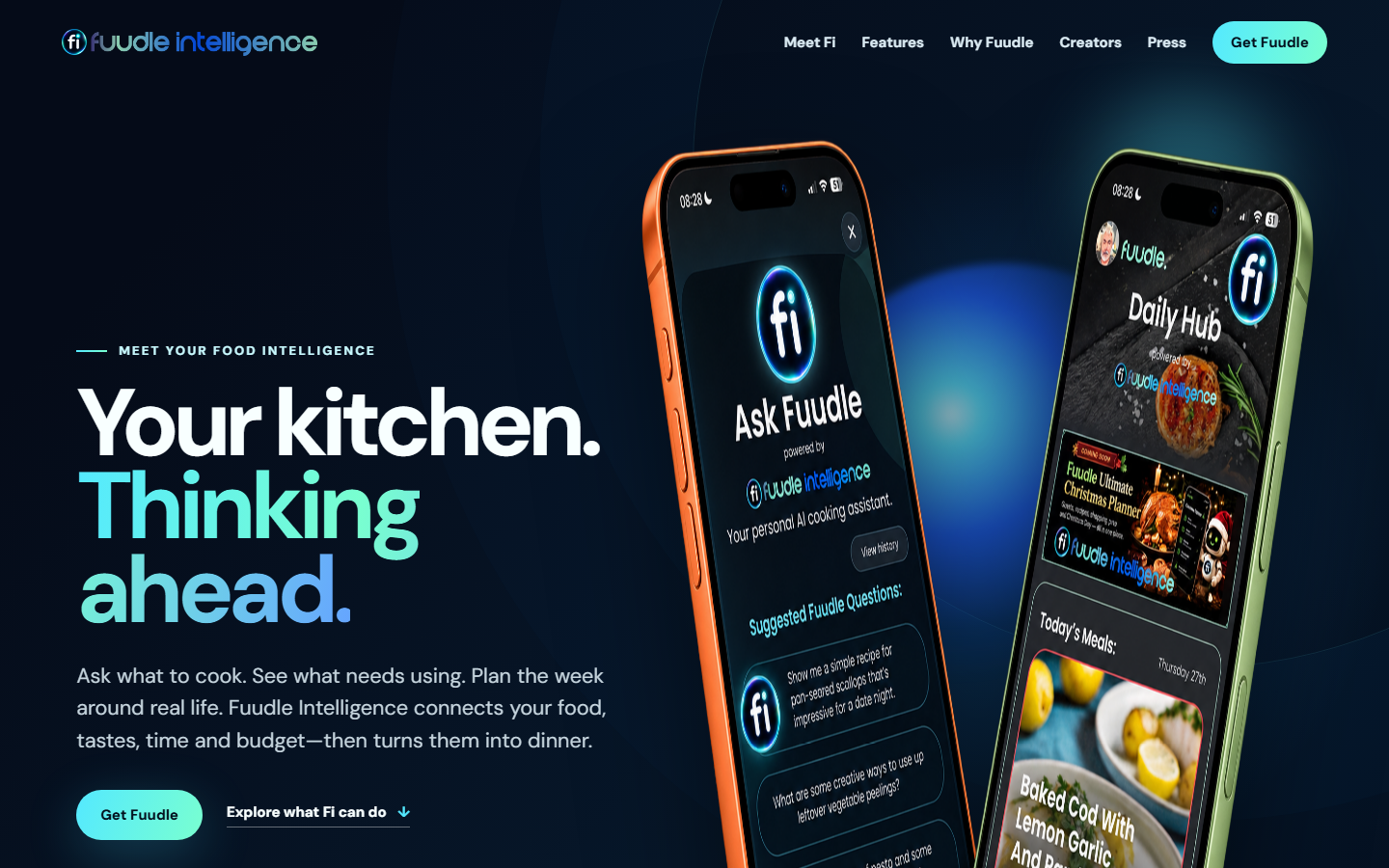 Fuudle Intelligence website home page